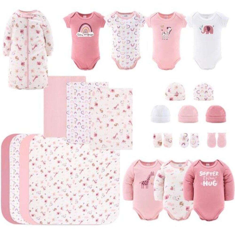 Newborn Girl Clothing Set, Baby Girl Gift Set, Layette Set 0- 3 Month Essentials